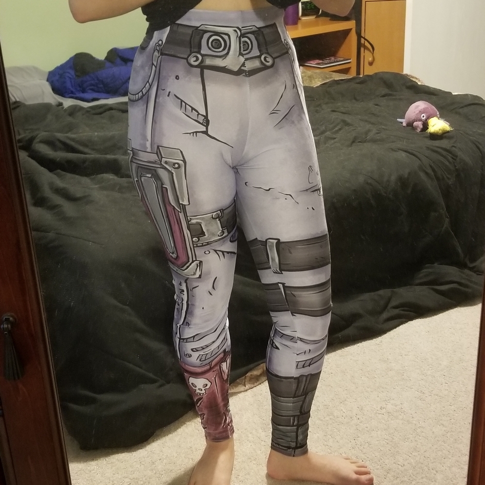 Borderlands video game character purple leggings